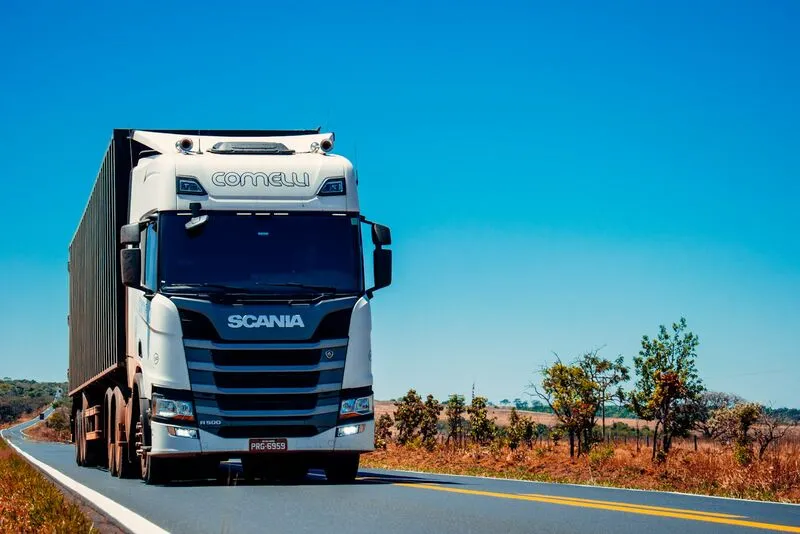 HGV lorry on the road